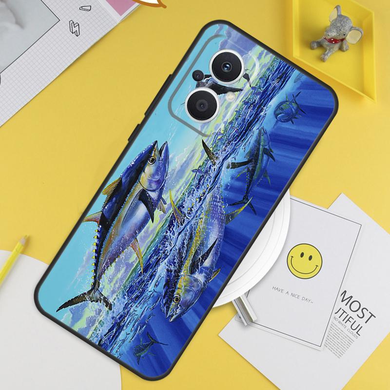 Bluefin Tuna Case For OPPO Reno 7 8 8T 2Z 4Z 5Z 6 Lite 10 Pro OPPO Find X5 X6 Pro X2 Lite X3 Neo Cover