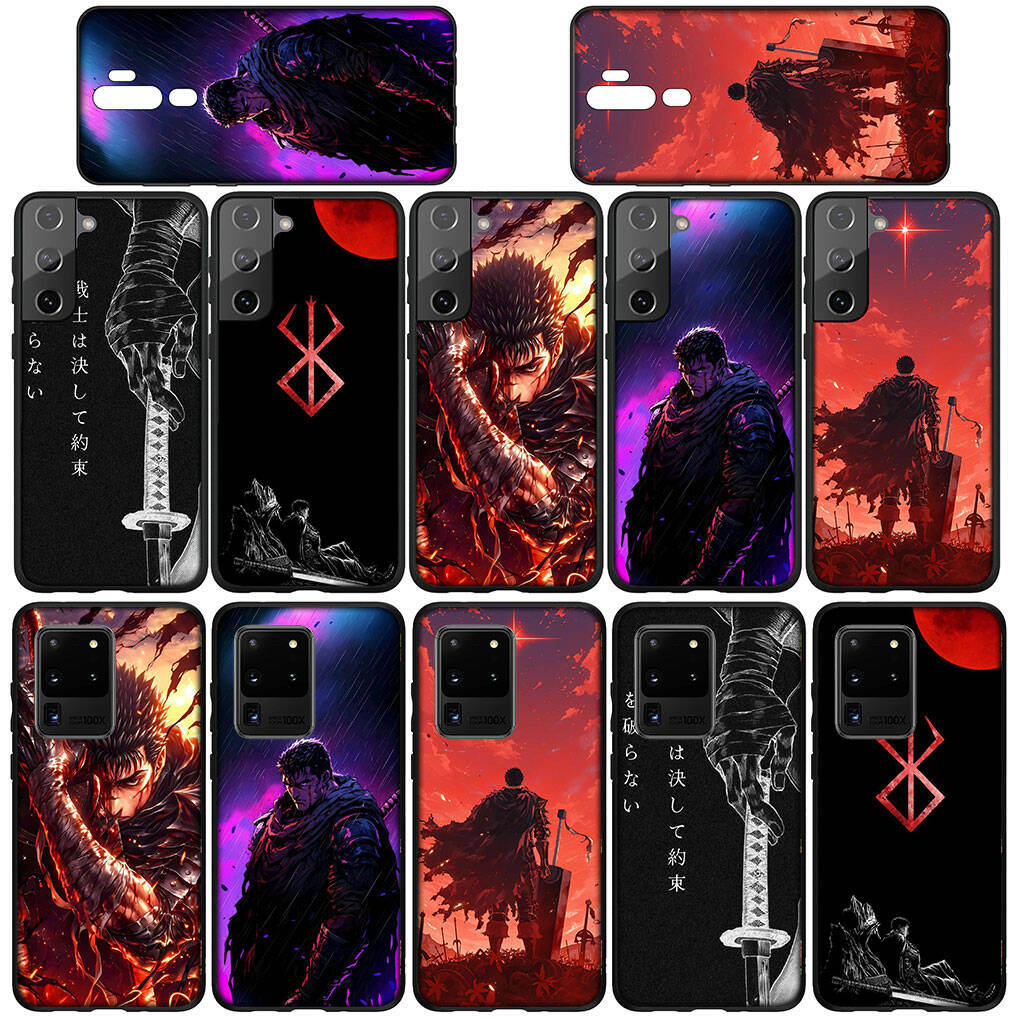 for Samsung Galaxy S25 S24 S23 iPhone 17 16 15 Xiaomi Redmi Note 14 13 12 11 Plus Pro Max XR A37 A57 Phone Case Cartoon Berserk Guts OPPO Huawei Cover