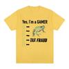 Tax Fraud Gamer Funny Frog Meme T Shirt Unisex Women Fashion Hip Hop Vintage Tshirt Casual Loose Short Sleeve Tshirts Tops
