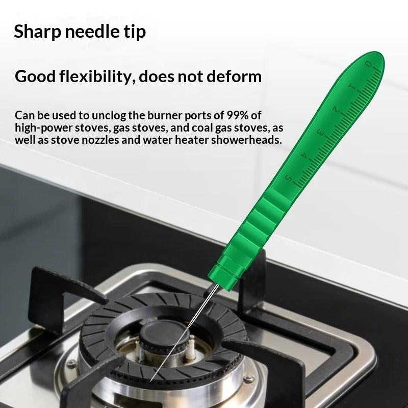 5Pcs Gas Stove Burner Cleaning Needle Anti-deform Unclog Clogged Holes Practical Home Kitchen Maintenance Tool