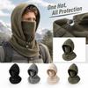 Unisex Outdoor Cycling, Windproof Hat with Face and Neck Cover, Single Layer