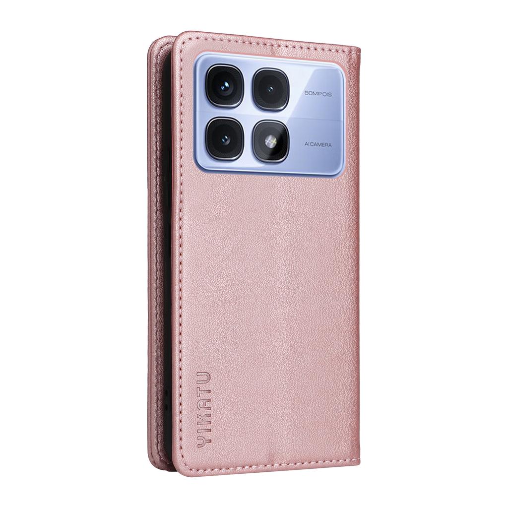YIKATU YK-001 For Xiaomi Redmi K70 Ultra Case Stand Leather Phone Cover Strong Magnetic Closure