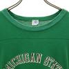 ARTEX 70er 80er Jahre Hergestellt in den USA Vintage NCAA Michigan State Spartans Kurzarm American Football T-Shirt Herren Gebraucht