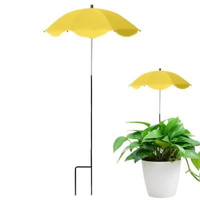 Guarda-chuva de Sombra para Plantas com Estaca de Metal Tecido de Sombra à Prova de Intempéries Sombra de Sol para Plantas ao Ar Livre Flores em Vaso Proteção Solar Suprimentos de Jardim