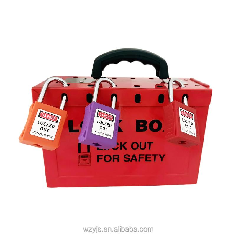 Portable Group Lockout Box | Safety LOTO Lock Box for Multi-Person Management (12/13 Padlocks)
