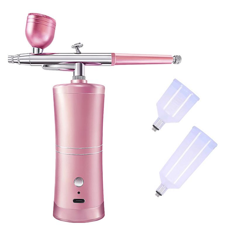 Portable Airbrush Kit Wireless Air Brush With Compressor Electrical Handheld Spray Gun Coloring Tattoo Graffiti Graphic Model