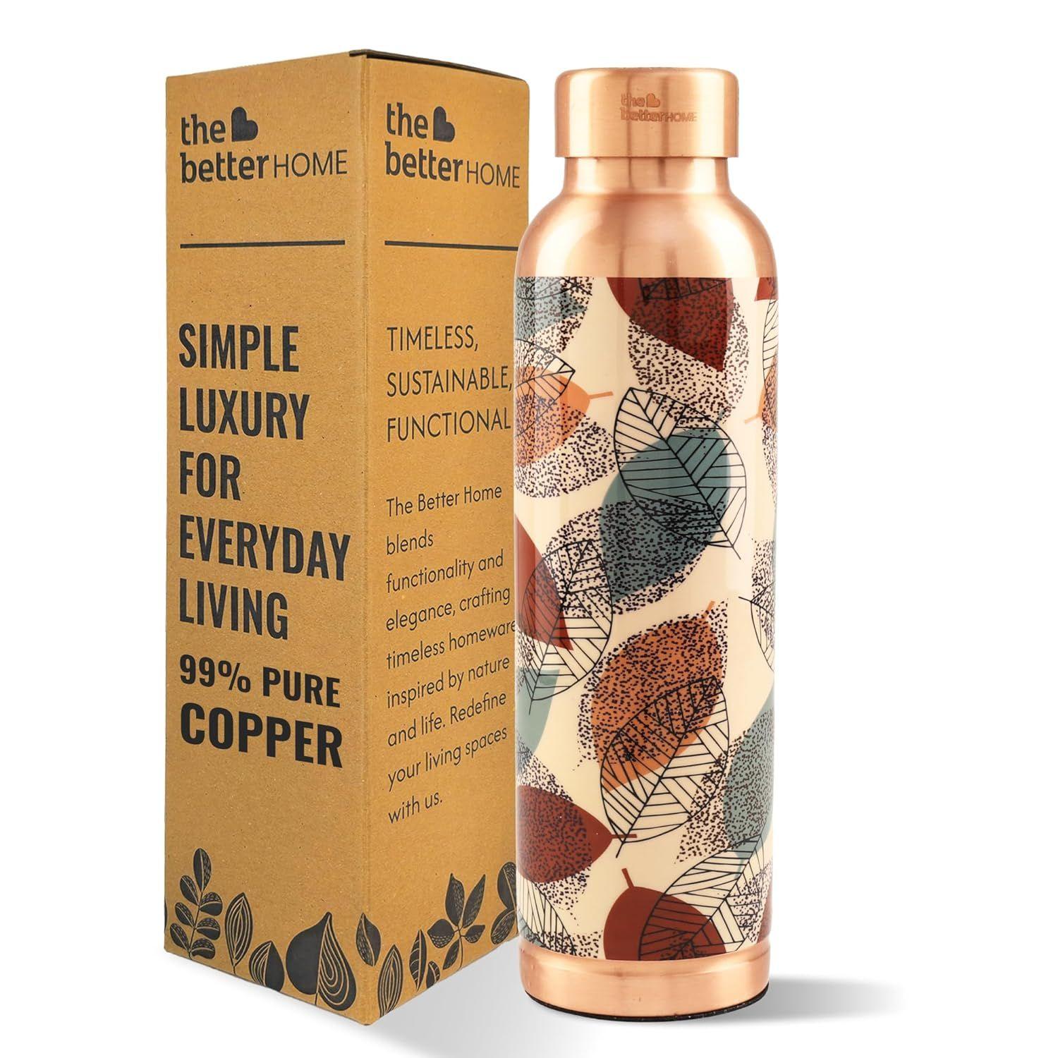 

Home Copper Water Bottle 950 ml | With Anti Oxidant Properties |Boosts Immunity & improves Health| Copper Water Bottles