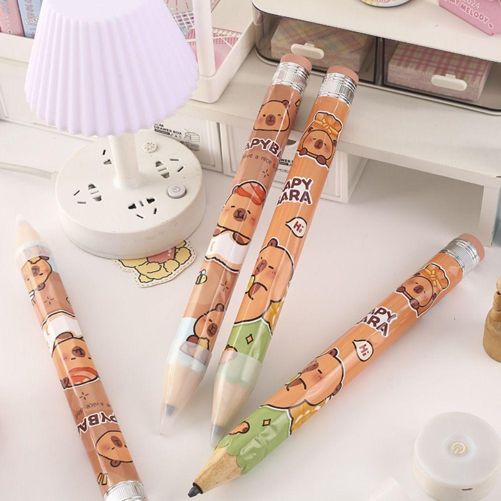 with Eraser Large Pencil Wooden Huge Pencil Creative Giant Pencil Students Stationery Supplies