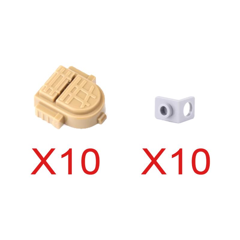 MOC Military Modern Weapon Accessories Building Blocks Character Backpacks Helmets Vests Armors Night Vision Devices Bricks Toy