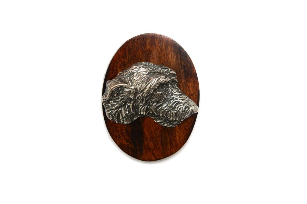 Irish Wolfhound – Dog Show Brooch, Starter Number Clip | Art-Dog