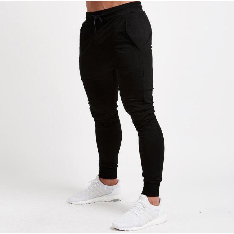 New men's outdoor sports casual slim-fit gym pants, men's long pants with tapered cuffs