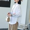2023 Autumn Zen-Style Embroidered Loose Mid-Length Shirt