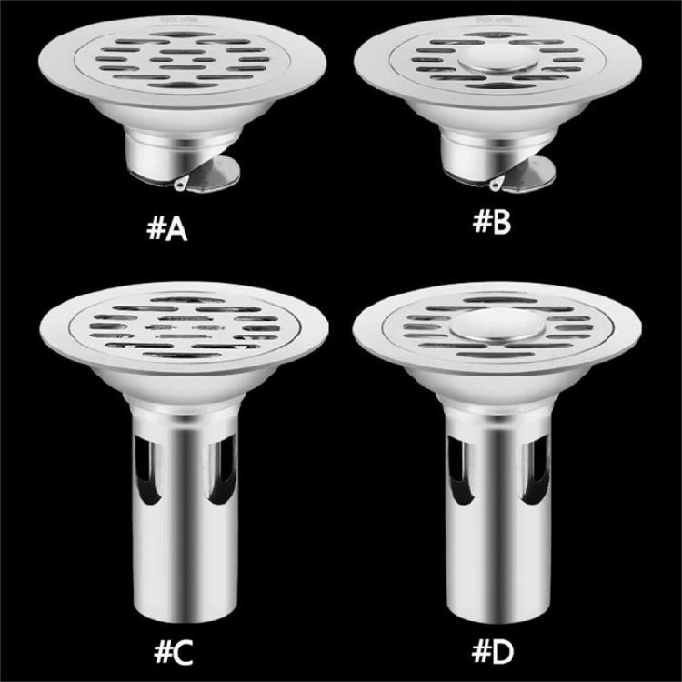 Polished Stainless Steel 10cm Floor Drain Cover Anti Odor Drain for Domestic Use