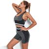 Sports outfit set top shorts fitness yoga two-piece for the gym xs S