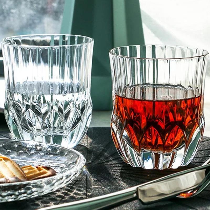 320ml Drinking Glasses Vintage Glass Cup Transparent Coffee Cup Wine Water Milk Glasses Drinkware Yogurt Cup Creative Glass Cup