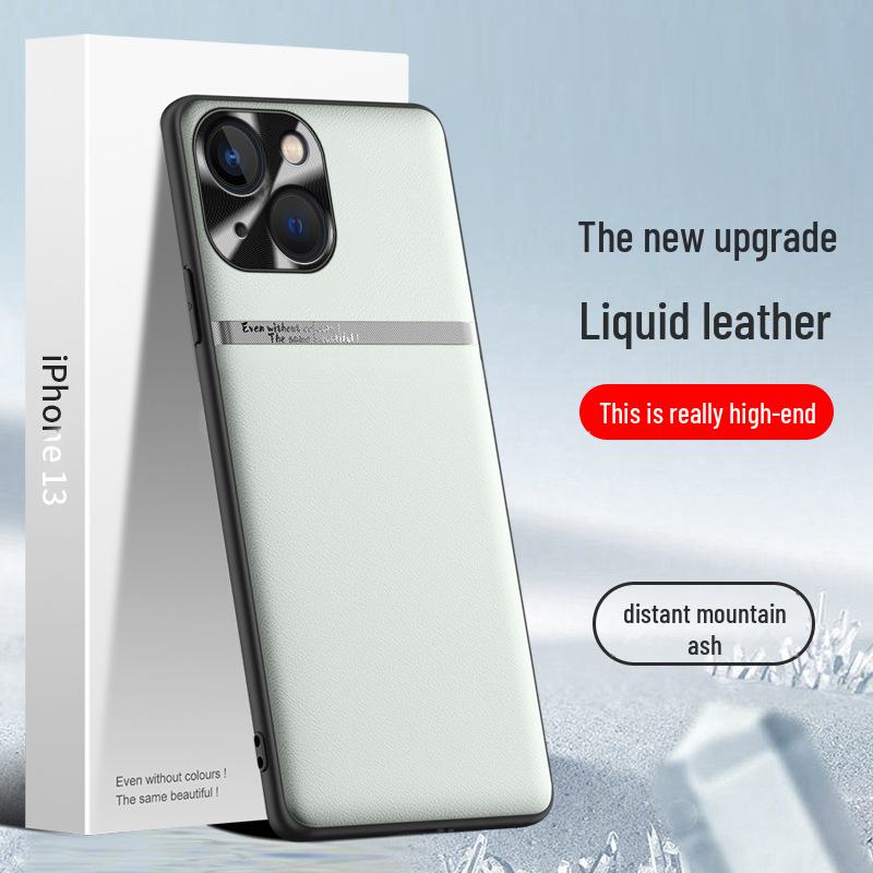 Apple 13 Flüssigleder Handyhülle: Fallschutz & Schmutzabweisende Schutzhülle - Einzelstück versandbereit