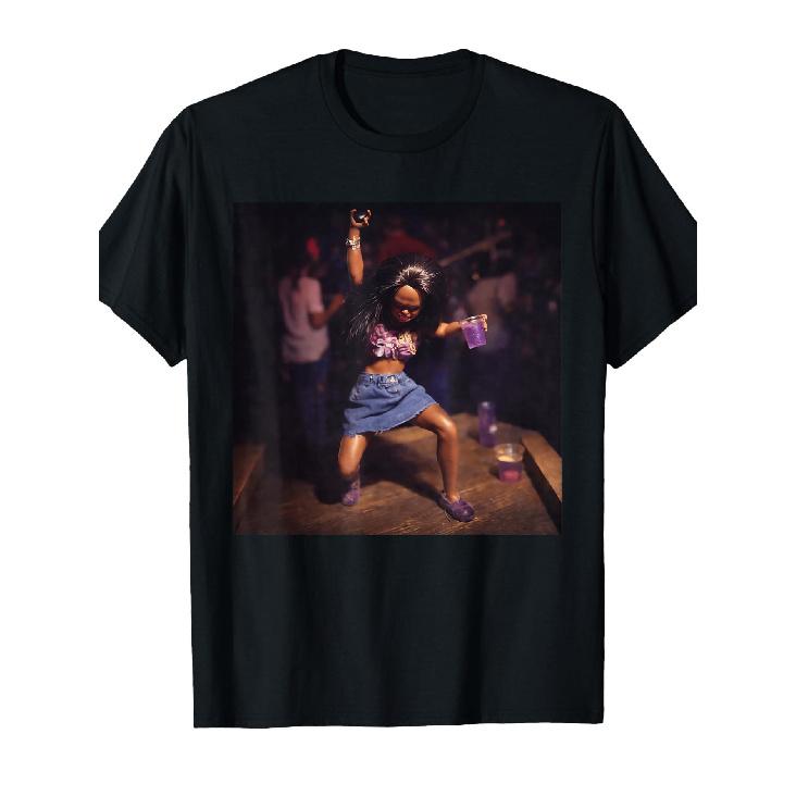 Lustiges Ekliges Puppengesicht Meme Mädchen Tanzende Party T-Shirt