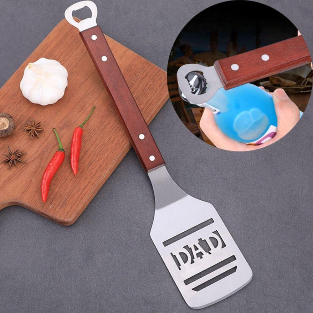 

2 in 1 Cooking Frying Spatula with Bottle Opener Function Steak Turner Barbecue Shovel Pizza BBQ Spatula