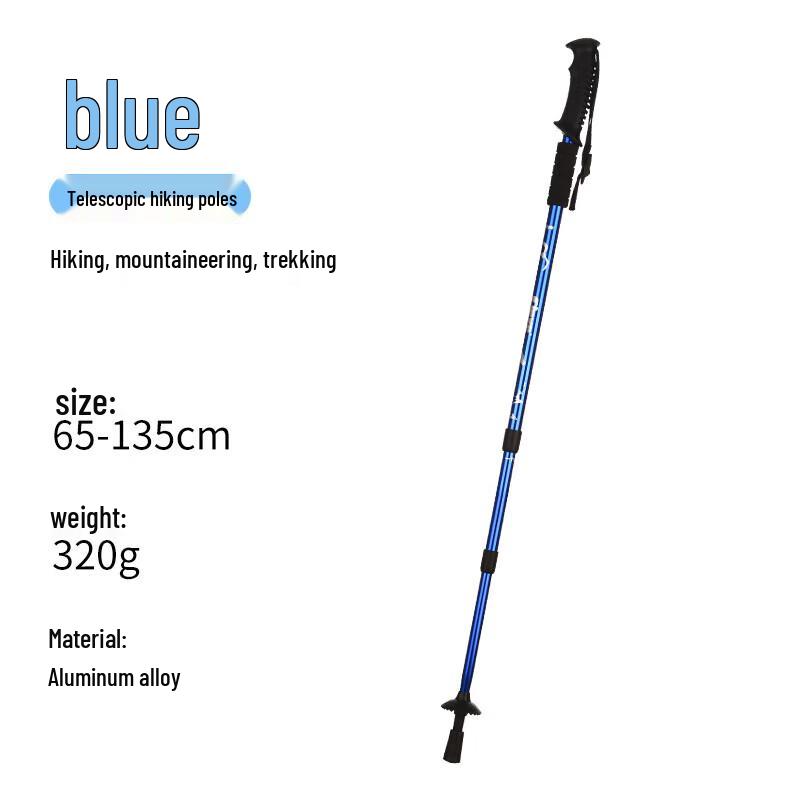Luruiying 3-Section Aluminum Alloy Shock-Absorbing Trekking Pole