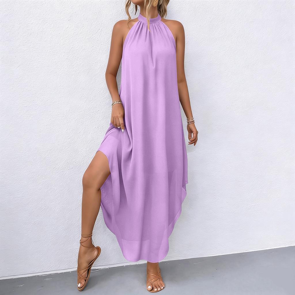 Women's Casual Dress With Sleeveless Irregular Hem Dress