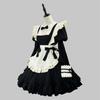 Lolita Japanese-Style Black Lace Maid Dress