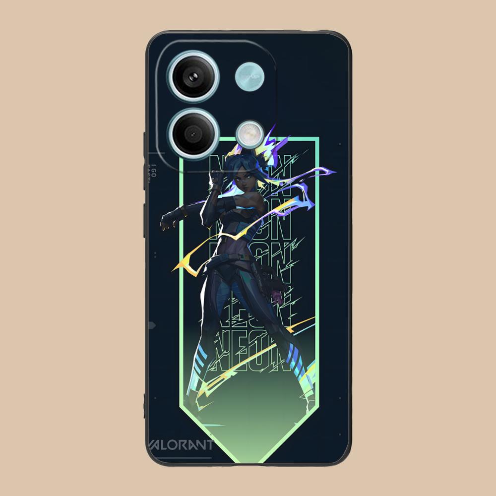 

Valorant Neon Mobile Phone Case for POCO M6 M5 M4 M3 X7 X6 X5 X4 X3 F6 F5 F4 Pro GT 5G Colour Printing Protective Luxury Pretty Poco C40