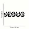 Jesus Metal Wall Art Religious Decor with Bible Verse Plaque for Home Church Office Indoor Outdoor Spiritual Gift