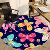 1pc Butterfly Floral Print Chair Carpet for Office, , Non-slip carpet, Very suitable for offices, farmhouses,Outdoor carpet yy251120033