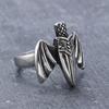 Creative Bat Wing Sword Titanium Steel Ring Dark Gothic Retro Personalized Three-dimensional Ring Jewelry