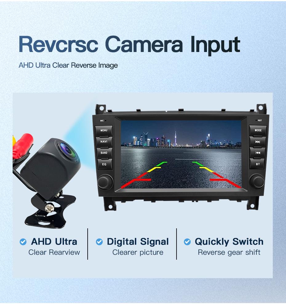 Compatible with Mercedes-Benz CLC-Class W203 Central Control Navigation Screen & Reversing Camera Radio Player