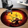 1pc Pumpkin Moon Office Round Area Rug, Under Office Chairs Bedroom Living Room Home Decor, Room Deco, Available In Various Sizes 197