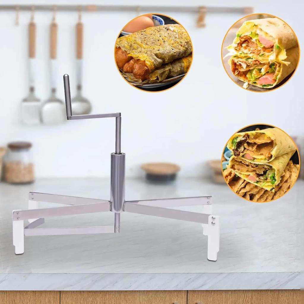 Stainless Steel Crepe Spreader, 201 Stainless Steel Pancake Maker with Handle, 16" Layer Cake Spreader Tool, Pancake Maker
