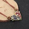 Anime ArcaneLeague of Legends Collar de Caitlyn Mujer Policía de Piltover Colgante de Corazón Magnético para Fans Joyería Cosplay