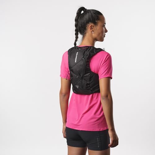 SALOMON Hydration Vest Rucksack Backpack ACT SKIN 4 NO FLASKS (Active Skin 4 No Flask) Unisex BLACK/METAL S
