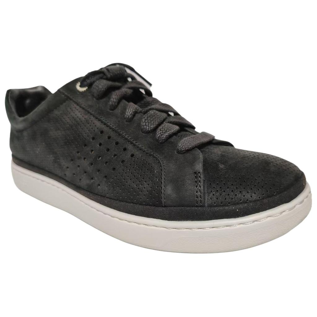 UGG Cali-Low Perf Leather Versatile Round Toe Low-Top Sneakers Men Sneakers Black 1095469-BLK