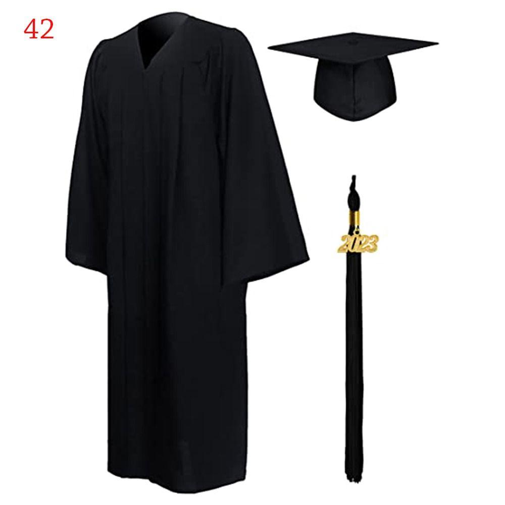 Grad University 2023 Happy Graduation Graduation Gown Set Bling Removable Tassel Mortarboard Hat