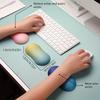 Atmungsaktives Gewebe Gel-Memory-Schaum Maushandgelenkauflage, Ergonomische Handgelenkstütze zur Schmerzlinderung, Komfortables Schreibtischzubehör für Zuhause