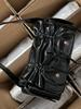 JIAERDI Sweet Cool Bow Shoulder Bags Women New Vintage Soft Leather Pocket Y2k Bag Purses Female Retro Black Handbag Aesthetic