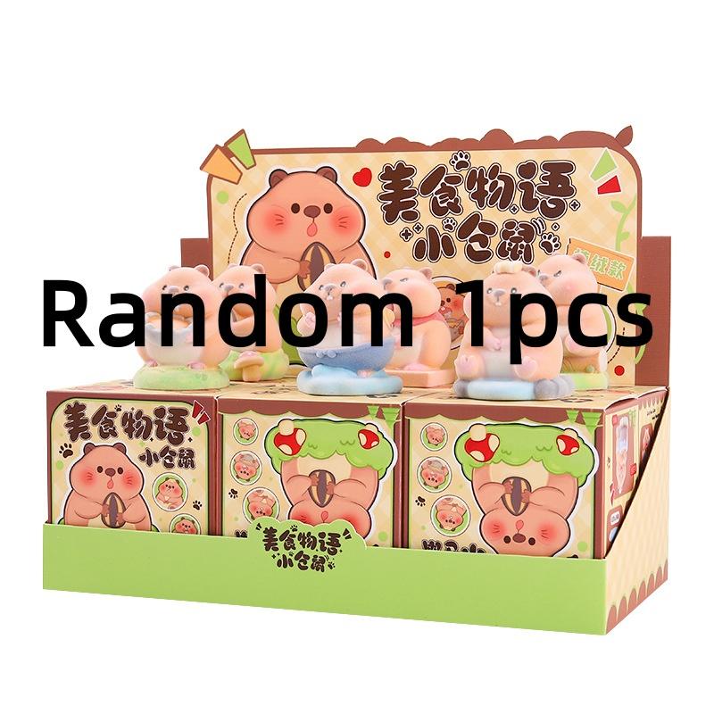 

Милий Хом як Сліпа Коробка Серія Історія Їжі Настільний Орнамент Містичні Пакунки З Вгадуванням Фігурка Тварини Ведмедика Іграшки Подарунок на День Народження Різдво