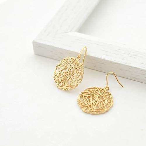 [Naot Jewelry] Women's Earrings Mesh Plate Pierce/Earring Type: Earrings Gold