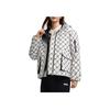 FILA SS25 All Over Logo Warm Hooded Jacket Women jackets Cloud-Mushroom-White F11W518901F-WT