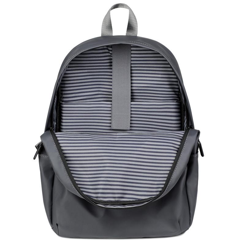 High-quality Men's Casual Backpack Student School Bag Leather Backpack