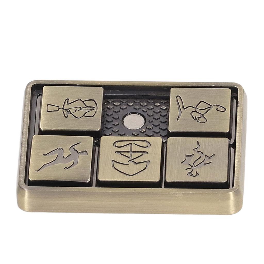 Kovová posuvná hračka Speciální vzory ?Antistresová úzkostná hračka s posuvníkem na prst