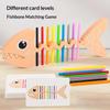 Fish Bone Matching Game Montessori Educational Color Sorting Toy With Challenge Cards For Toddler Kindergarten Learning Play