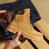 New women's shoes rhubarb boots Martin boots fried street summer and winter season sweet cool British style short boots popular lace-up slim boots