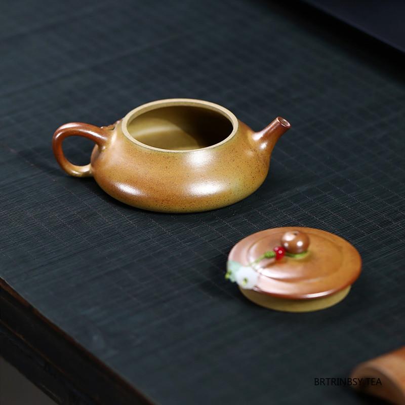 Chinese Yixing Purple Clay Teapot Bamboo Leaf Zisha Tea Pot Handmade Beauty Kettle Household Tea Set Tradition Teaware 120ml