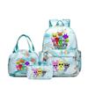 Rhythm zygote student schoolbag children's backpack backpack three-piece set