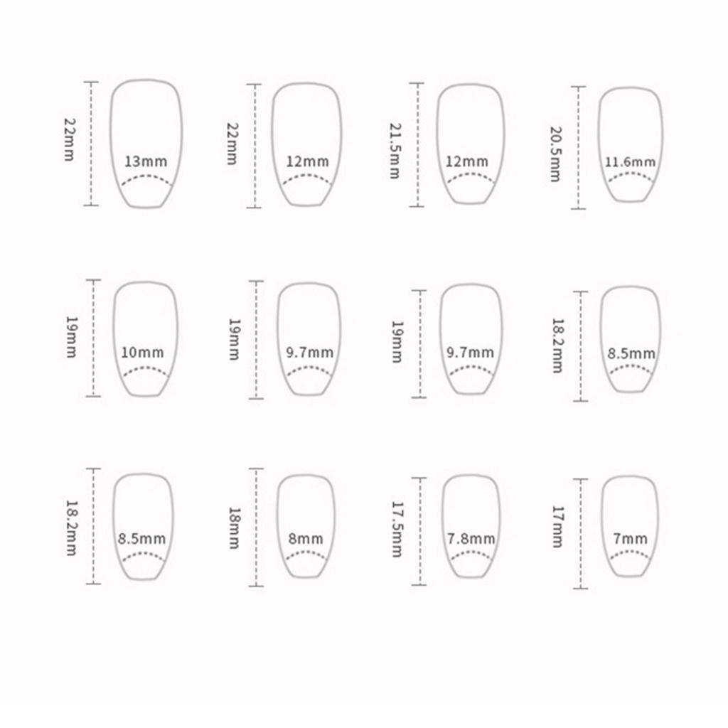 Fresh Spring Press-on Nails Easy To Apply & Remove Fake Nails for Daily and Parties Wearing