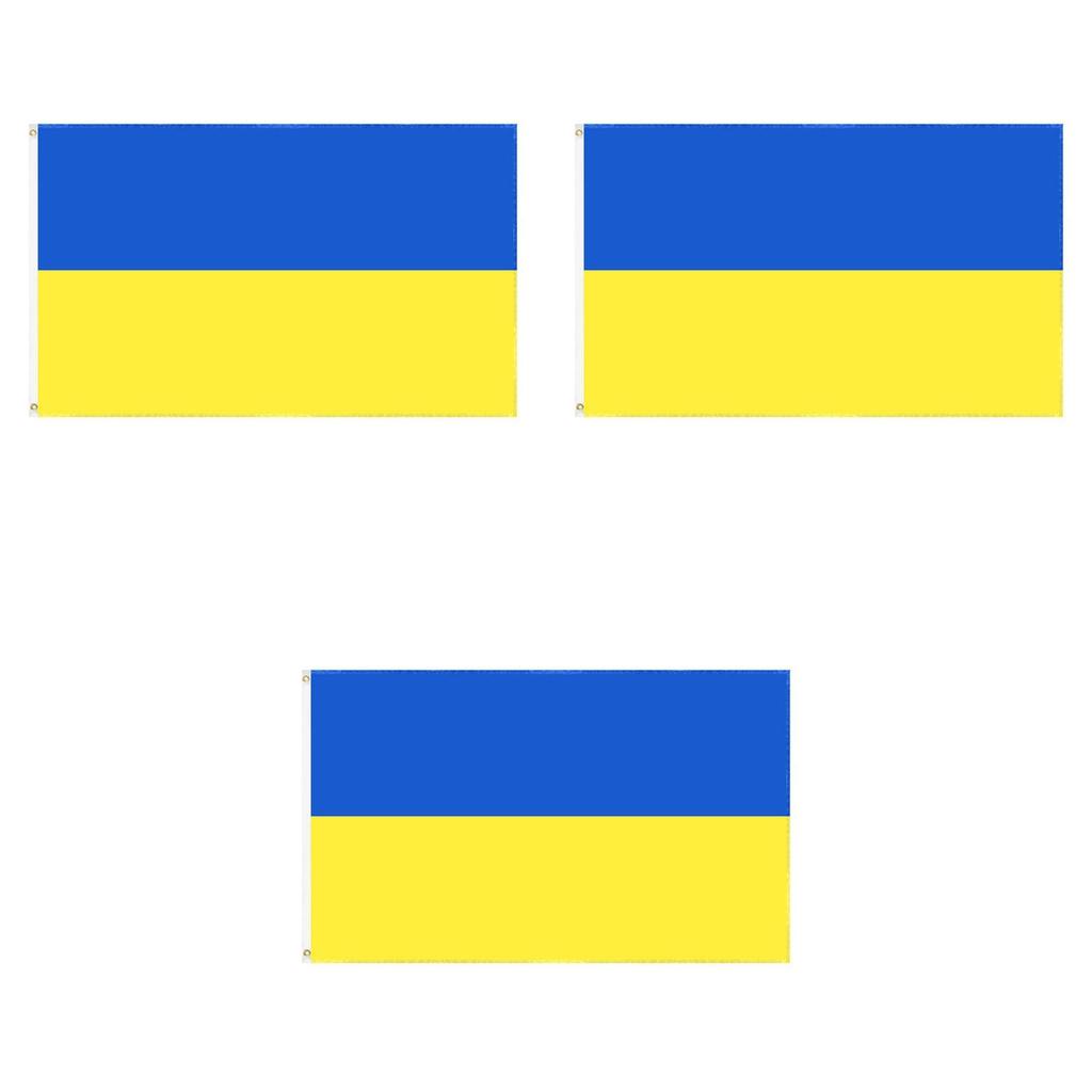 Stunning Blue Yellow 3x5 Ft Ukraine Flag For House Decoration