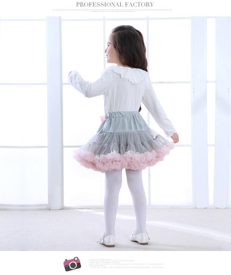 Flickors fluffiga tutu prinsesskjol - Sommar 2025 trendig europeisk och amerikansk stil